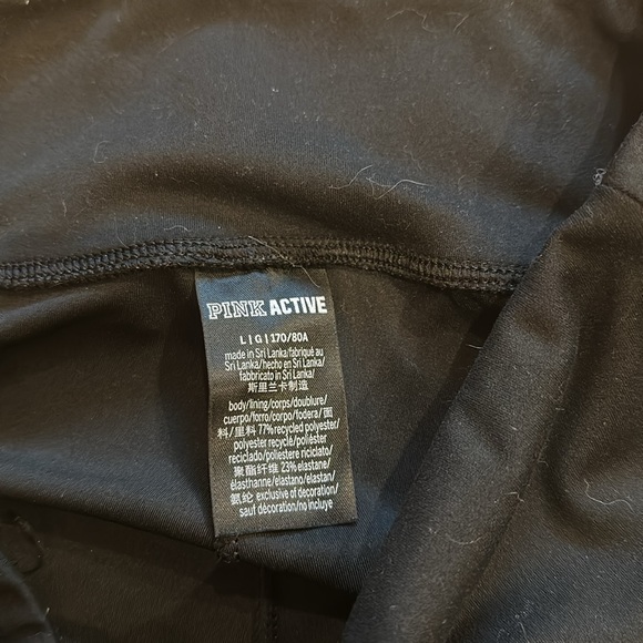 PINK ACTIVE FRONT SINCH LEGGINGS - Picture 3 of 5